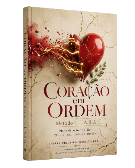 Livro Coração em Ordem em mockup 3D